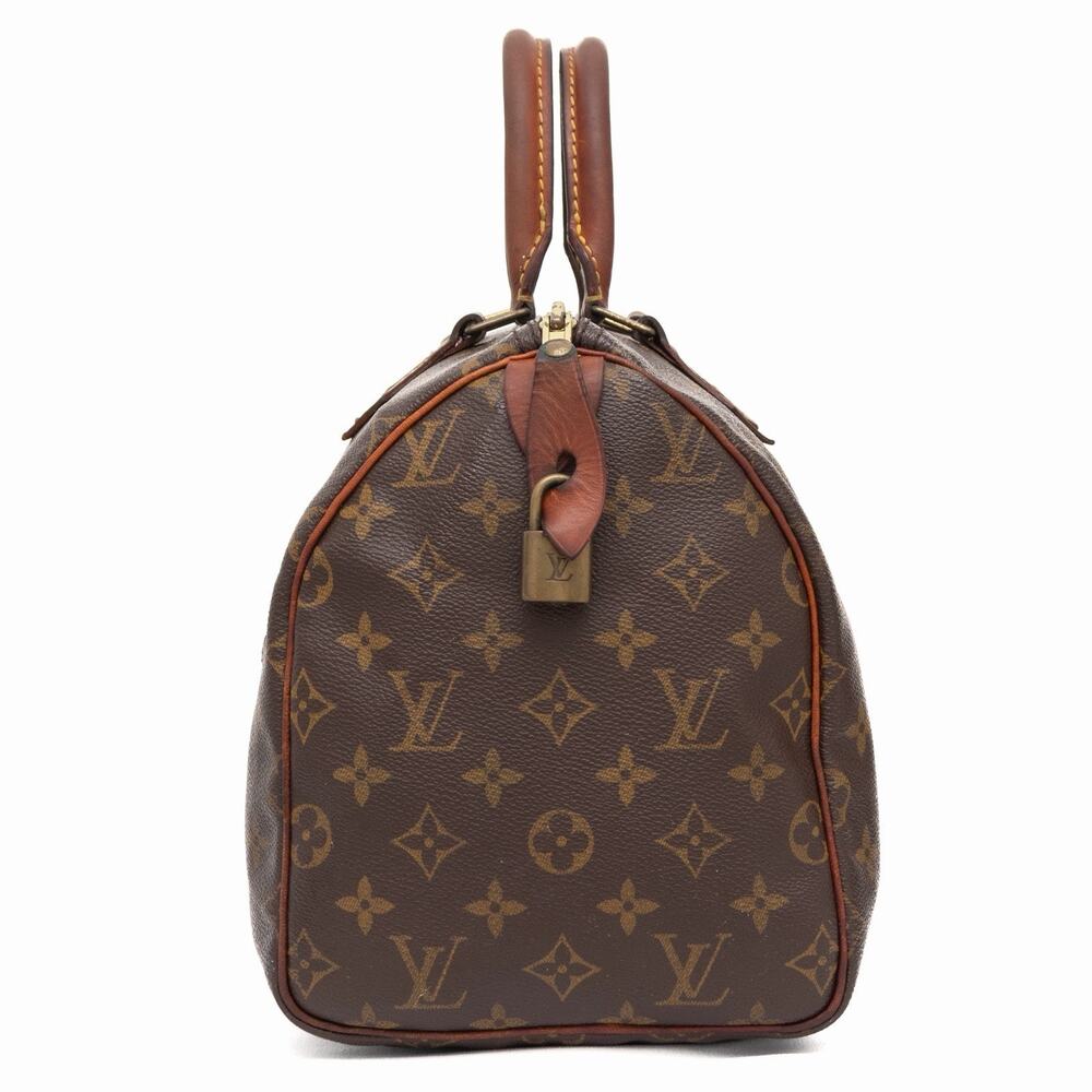 LOUIS VUITTON Vintage Brown Monogram Speedy 30 Hand Bag M41526 - Picture 5 of 16